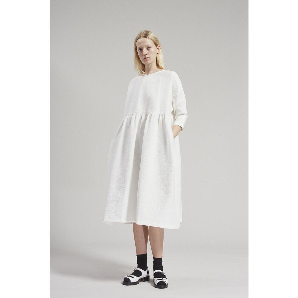 Rachel Comey Oust Dress Italian Foam Jacquard Gathered Empire Waist Size XS/S